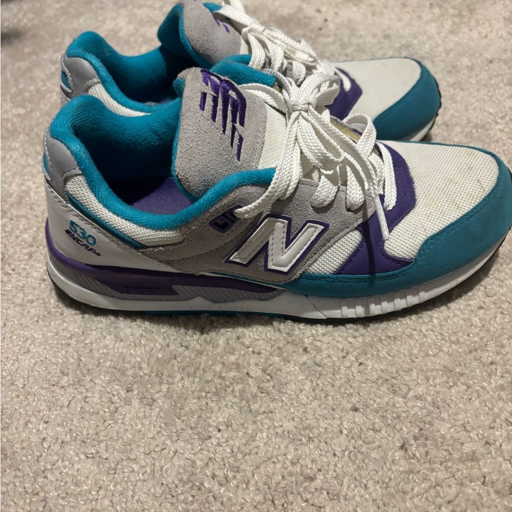 New Balance Women's 530 Sneakers - White, Purple, and Teal